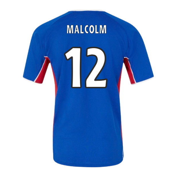 2001-2002 Rangers Retro Home Shirt (Malcolm 12)-PitchVibe Kits